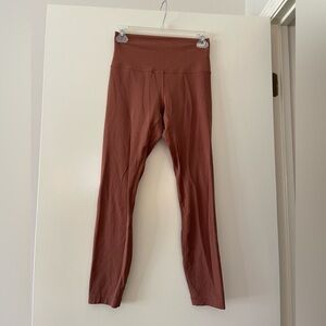 Lululemon High-Waist Rust Brown Leggings